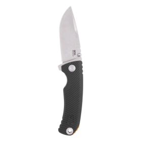 Sog Tellus Atk 3.5" Folding Pocket Knife (Black + Blaze Orange)