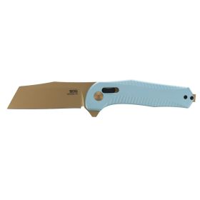 Sog Diverge Xr 3" Sheepsfoot Folding Pocket Knife (Light Blue/Gold)