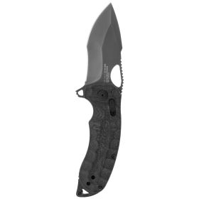 Sog Kiku Xr Lte 3.02" Folding Pocket Knife (Blackout Micarta + Carbon )