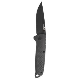 Sog Adventurer Lb 3" Folding Pocket Knife (Blackout)