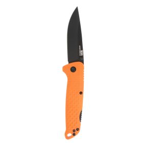 Sog Adventurer Lb 3" Folding Pocket Knife (Orange + Black)