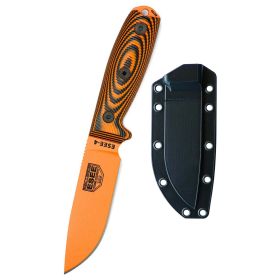 Esee 'Esee-4' 4.5" Fixed Blade Knife (Orange/Black)