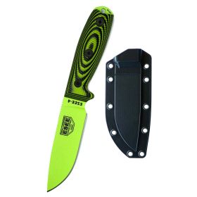 Esee 'Esee-4' 4.5" Fixed Blade Knife (Neon Green/Black)