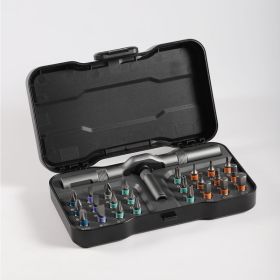 24 In 1 DlY Screwdriver Set, 1 Set Switchable Multiple Screwdriver Shapes, Compact And Portable Ratchet Screwdriver Set Home Repair Tool Kit