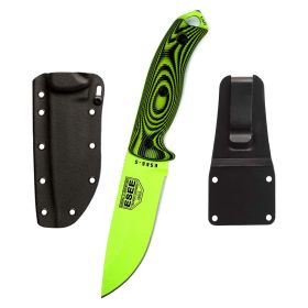 Esee 'Esee-5' 5.25" Fixed Blade Knife (Neon Green/Black)