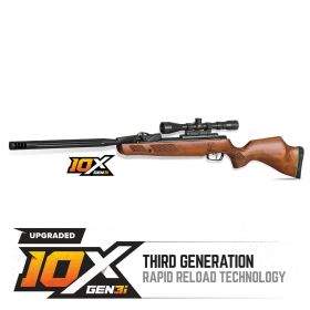 Gamo Swarm Bone Collector 10X 'Gen3I' Inertia Fed .22 Caliber Air Rifle With Scope