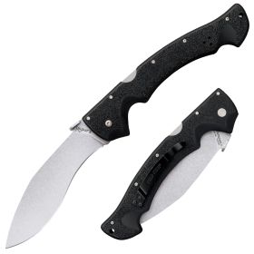 Cold Steel Rajah Ii Plain Steel Folding 6" Cts-Bd1 Stonewash Blade Griv-Ex Handles