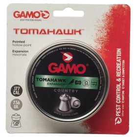 Gamo .177Cal Pointed Hollow Point Lead Pellets - 7.56 Grain (750 Count)