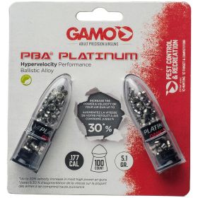Gamo .177Cal Domed Pba Platinum Air Gun Pellets - 5.1 Grain (100 Count)