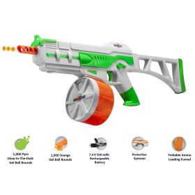Splatrball Srb1200 Full Auto Rechargeable Battery Powered Water Bead Gel Ball Blaster Kit