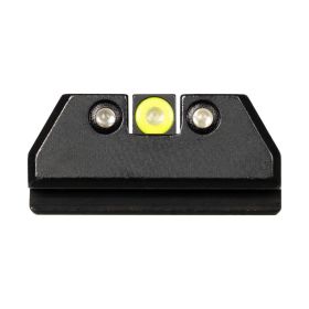Night Fision Tritium Night Sight Set For Cz-Usa P-07/P-09 - Yellow Tritium Ring/Tritium Black Ring R