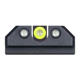 Night Fision Night Sight Set For Cz-Usa P-10 C/F Yellow Front Ring/Black U-Notched Rear Rings