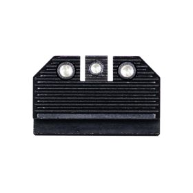 Night Fision Optics-Ready Stealth Series For Glock 42/43/43X/43X Mos Black Front Ring/Black Rear