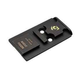 Night Fision Precision Optic Plate: Glock Mos (19/17/47) To Acro P-2 Footprint