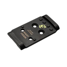Night Fision Precision Optic Plate: Glock Mos/Holosun (17/19/47) To Eps Footprint