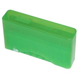 Mtm Slip-Top Rifle Ammo Box 20 Round (Clear Green)