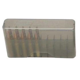 Mtm Slip-Top Rifle Ammo Box 20 Round (Clear Smoke)