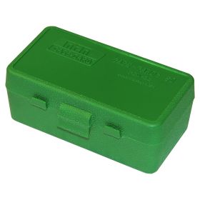 Mtm Flip-Top Pistol Ammo Case 38 Sp/357 50 Round (Green)