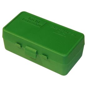 Mtm Flip-Top Pistol Ammo Case 10Mm/40 S&W/45 Acp 50 Round (Green)