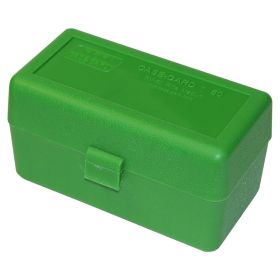 Mtm Flip-Top Rifle Ammo Box 50 Round (Green)