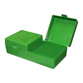 Mtm Rifle Ammo Box 200 Round Flip-Top 223 204 Ruger 6X47 (Solid Green)