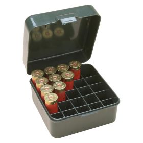 Mtm Shotshell Box 25 Round Flip-Top 10 12 Gauge Up To 3.5" (Forest Green)