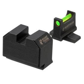Night Fision Optic Height Fiber Optic Sight Set For Smith & Wesson M&P 2.0 Green Front/Blank Rear