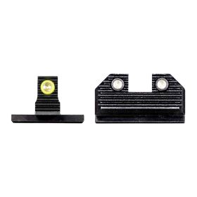 Night Fision Optics-Ready Stealth Series For Springfield Hellcat - Yellow Front Ring / Black Rear Ri