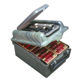 Mtm Shotshell / Choke Tube Case 100 Round - 12 16 20 Gauge Up To 3" (Forest Green)
