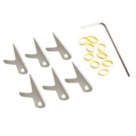 Swhacker #208 Broadhead Replacement Blades & Extra Shrink Tubing 100 Grain (6-Pack)