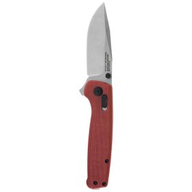 Sog Terminus Xr G10 2.95" Folding Pocket Knife (Crimson) - Presentation Box