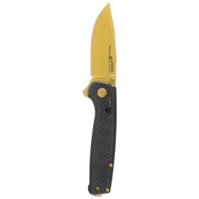Sog Terminus Xr Lte 2.95" Folding Pocket Knife (Carbon + Gold)