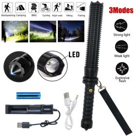 35000000LM Extrem Hell Taschenlampe Taktische Polizei Aufladbar LED Fackel AKKU