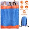 Fresh Fab Finds 3 People Sleeping Bag for Adult Kids Lightweight Water Resistant Camping Cotton Liner Cold Warm Weather Indoor Outdoor Use 3 Season wi