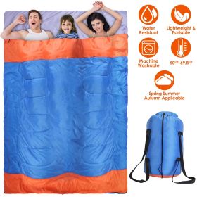 Fresh Fab Finds 3 People Sleeping Bag for Adult Kids Lightweight Water Resistant Camping Cotton Liner Cold Warm Weather Indoor Outdoor Use 3 Season wi