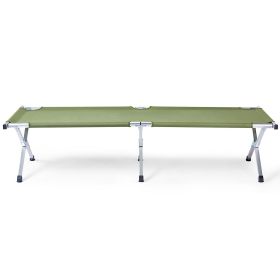 Portable Folding Camping Cot with Carrying Bag Army Green