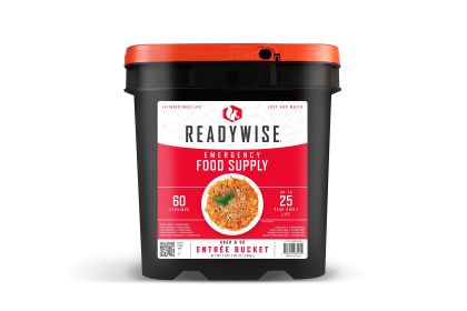 60 Serving Entrée Only Grab and Go Food Kit - One bucket has enough food for 1 person 2 servings per day for 30 days.