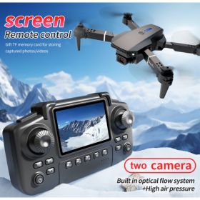 E99 Dual-Battery Drone With Screen (Option: Black)