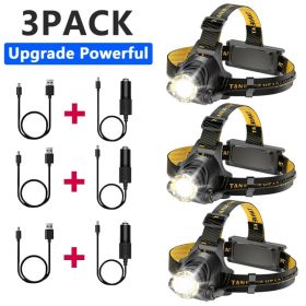 99000000LM LED headlamp (Option: 3pcs)