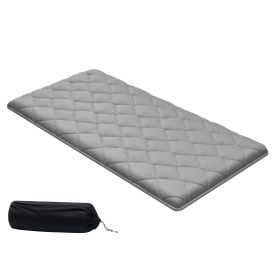 Japanese Tatami Mat, Twin Size Foldable Japanese Tatami Mattress, Futon Mattress with Storage Bag & Fastener, 9-Layer Floor Mat for Sleeping (Default: Default)